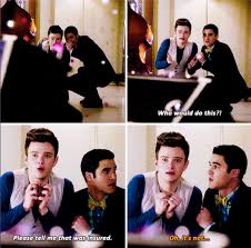 Kurt Blaine On Twitter Blaine And Kurt Glee Glee Funny