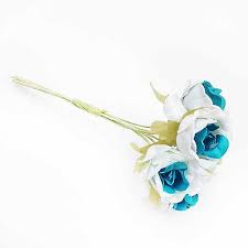 All designs are by independent designers who profit from every sale. Rose Bouquet Fabric Dark Teal 2 5cm 6 Flowers