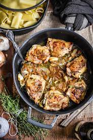 Braised Chicken Thighs With Garlic And Onion Pardon Your French