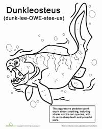 You will find a total of five pages in this printable pack. Sea Monster Dunkleosteus Worksheet Education Com
