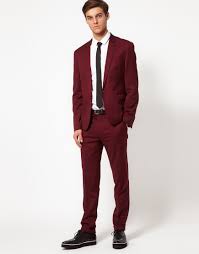 Black And Burgundy Suit Asos Asos Skinny Fit Suit Jacket In Burgundy Polywool At Asos Skinny Fit Suits Party Suits Prom Suits
