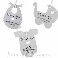 Personalized White Baby Shower Favor Tags Gift Tags Summer Ray Com