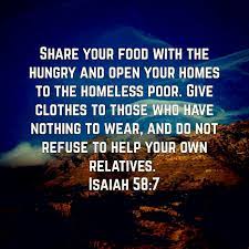 Isaiah 58 7 Book Of Isaiah Isaiah Hungry