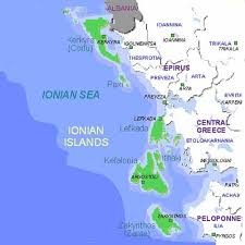 Map Of The Ionian Islands