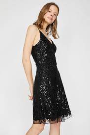 Koton Askili Pul Detayli Gumus Rengi Mini Abiye Elbise Elbisebul Elbise The Dress Moda Stilleri