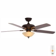 Hampton Bay Flowe 52 In Led Indoor Mediterranean Bronze Ceiling Fan With Light Kit And Remote Control 42010 Bronze Ceiling Fan Ceiling Fan Ceiling Fans Without Lights