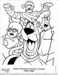 Kids will love the giant scooby doo inspired coloring pages! Scooby Doo Coloring For Kids Free Coloring Library