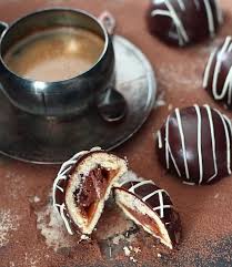 Domes Sable Chocolat Et Caramel Beurre Sale Brazilian Desserts Food Desserts
