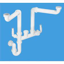 Wastes & plumbing kit water filter cartridge bathroom taps. Mcalpine 1 5 Kitchen Sink Double Bowl Waste Kit Ssk2