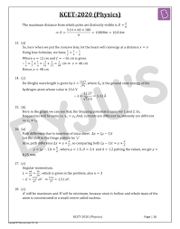 Kcet cutoff 2020 will consist of the ranks that a candidate has to secure for getting admission. Kcet 2020 Physics Question Paper With Solutions