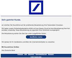 Für eilige anliegen am besten unser kontaktformular nutzen Deutsche Bank Phishing Aktuell Diesen Fake Mails Durfen Sie Nicht Trauen