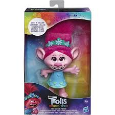 Poppy learns the ways of the hard rock tribe; Singing Doll Poppy Trolls World Tour Nautical Shop Milan