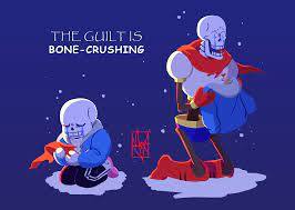 Chara has taken complete control of their shared body, but sans' words give frisk enough determination for them to be. Genocide Sans And Papyrus So I Was Doing The Papyrus Version And This Pun Just Popped Up In M Head Im So Sorry Undertale