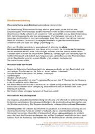 Die schmerzen verstärken sich beim husten, laufen, rennen oder hüpfen. Blinddarmentzundung