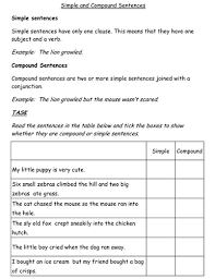 This printable pdf worksheet can be viewed, downloaded and also printed. Simple And Compound Sentences Worksheet Teaching Resources