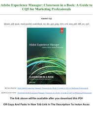 Mac adobe application manager social advice. Best Pdf Adobe Experience Manager Classroom In A Book A Guide To Cq5 For Marketing Professionals Full Pdf Online Flip Ebook Pages 1 4 Anyflip Anyflip
