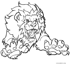 All he's missing is a crown! Free Printable Lion Coloring Pages For Kids