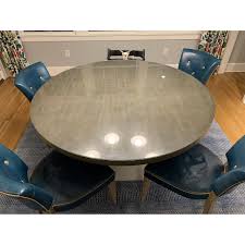 This stunning side sofa table is a perfect addition for your living room, bedroom, dining room. Bernhardt Newbury Round Dining Table Aptdeco