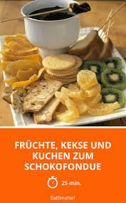 Fruchte Kekse Und Kuchen Zum Schokofondue Rezept Schokofondue Rezepte Kuchen
