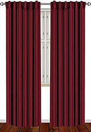 Amazon Com Utopia Bedding 2 Panels Blackout Curtains W52 X L84 Inches Burgundy Thermal Insulated Window Drape Burgundy Curtains Curtains Blackout Draperies