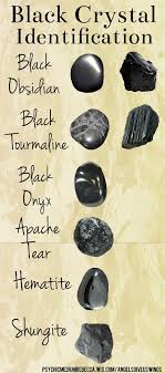 Black And White Crystal Names Chart For Identifying Black Crystals Crystals Crystal Identification Black Crystals
