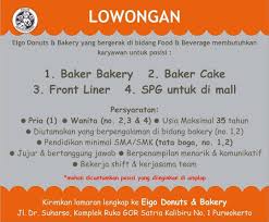 Keberadaan mereka memang wajib, kecuali cafe yang dirancang kesibukan datang silih berganti, terutama jika masuk saat jam dan hari sibuk, seperti makan siang ataupun ketika hari libur. Lowongan Kerja Sebagai Baker Maret 2021