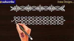 See more ideas about padi kolam, rangoli designs, beautiful rangoli designs. Arasudesign Side Border Melikala Muggulu Neli Nandhana 2 Youtube Rangoli Designs Flower Rangoli Border Designs Colorful Rangoli Designs