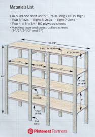 Place four shelf assemblies on top, allowing for your desired spacing. 31 Perfect Ideas For Garage Storage Diy Storage Shelves Diy Garage Storage Garage Storage Cabinets Wood Decor 2019 2020