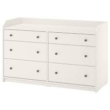Hauga Chest Of 6 Drawers White 138x84 Cm Ikea Bedroom