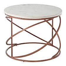 Check spelling or type a new query. Maren Marble Top Coffee Table Round With Copper Finish Frame Sale