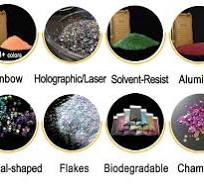 Hexagon Sparkling silver bulk glitter powder