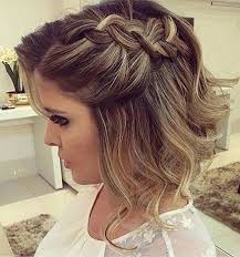 Side Dutch Braid Hairstyle For Medium Length Hair 2018 Short Hair Styles Prom Hairstyles For Short Hair Long Hair Styles