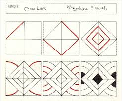 Fold the strip in half, matching edges and making a sharp crease. How To Draw Chain Link Zentangle Patterns Doodle Patterns Zentangle Drawings