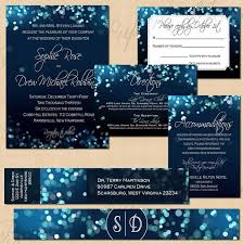 This Starry Wedding Stationary Suite Is Inspired By The Blue Bokeh Lens Flares Of A Citys Ni Blue Wedding Invitations Midnight Blue Wedding Wedding Invitations
