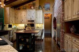 Antique White Kitchen Cabinets With White Appliances Country French Kitchen Cabinets With With Images Country Style Kitchen French Country Kitchens Rustic Kitchen Cabinets