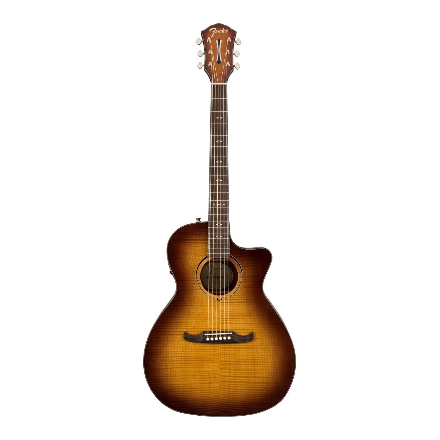 Fender Acoustic Guitar Auditorium Cutaway Electronics FA345CE 3-Tone Tea Burst product image