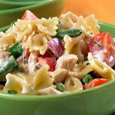 Black And White Bow Tie Pasta Trackside Tuna Bow Tie Salad Recipe Recipes Food Bow Tie Salad Recipe