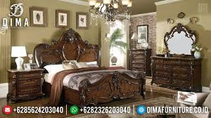 Tempat Tidur Mewah Jati Natural Classic Furniture Jepara Luxury Mmj 0447 Di 2020 Set Kamar Tidur Tempat Tidur Dan Dekor Kamar Tidur