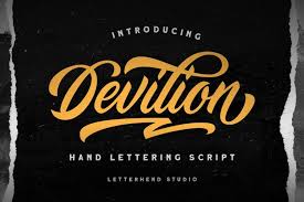 ✓ click to find the best 25 free fonts in the india style. Devilion Hand Lettering Script 369472 Script Font Bundles