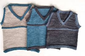 Free baby blanket knitting pattern. Tiny Sleeveless V Neck Vest Cowgirlblues