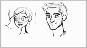 Learn how to draw a front and side view of the female face and head in a cartoonish, stylized fashion (in 5 quick and easy steps). How To Draw Male Faces Ezdrawz Tutorial Youtube