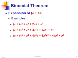 From expansion of (a ± b)\(^{3}\) to home page. Binomial Forms Expansion Of Binomial Expressions Ppt Download