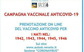 Da martedì 16 attivo il portale per le prenotazioni online. Ulss 6 Vaccinazioni Al Via Le Prenotazioni Anche Per I Nati Nel 1946 Telenuovo