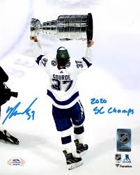 John's icecaps game on feb 19. Yanni Gourde Autographed Inscribed 8x10 Photo Nhl Tampa Bay Lightning Jag Sports Marketing