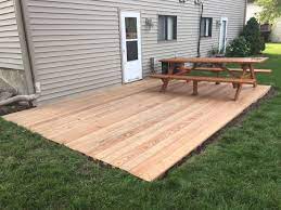 Build A Deck Building A Floating Deck Patio Deck Designs Ground Level Deck