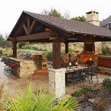Bildergebnis Fur Outdoorkuche Uberdacht Outdoor Kitchen Backyard Outdoor Design