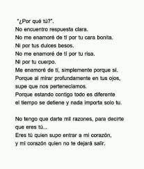 Porque quiero siempre mirarte, abrazarte. Por Que Me Enamore De Ti Frases Bonitas Frases Cursis Frases Love