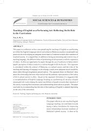 A short history of nearly everything a short history. Pdf This Paper Is A Reflection On How Conceptualising The Teaching Of English As A Performing Art Within The English Langu Language Study Teaching Curriculum