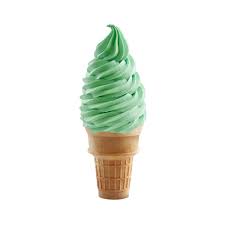 Polka dot yum cone wrapper_pistachio. Pistachio Soft Serve Ice Cream Soft Pistachio Ice Cream
