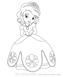Princesas Disney Para Colorear Con Muestra